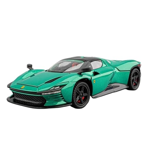 SCVWKAJA Massstabsgetreues Modell Auto 1:32 Für Ferrari Daytona SP3 Zinklegierung Automodell Simulation Metallhandwerk Desktop-Sammlung Ornamente Die-cast Fahrzeug(Green) von SCVWKAJA