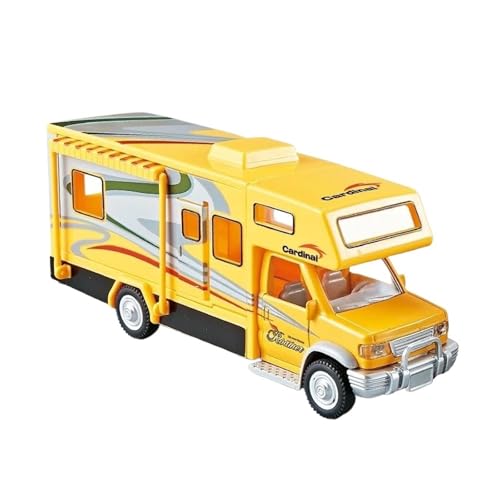 SCVWKAJA Massstabsgetreues Modell Auto 1:32 Für Freizeitfahrzeug RV Supersportwagen Legierung Auto Druckguss Miniatur Auto Modell Maßstab Ornamente Die-cast Fahrzeug(Yellow) von SCVWKAJA