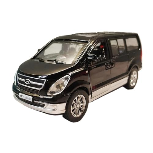 SCVWKAJA Massstabsgetreues Modell Auto 1:32 Für Hyundai Starex MPV Legierung Druckguss Auto Modell Simulation Miniatur Auto Sammlung Modell Die-cast Fahrzeug(Black) von SCVWKAJA