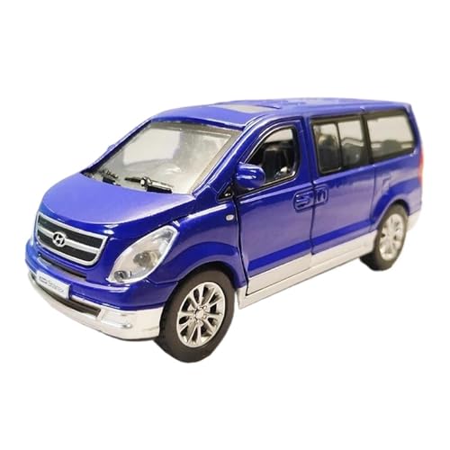 SCVWKAJA Massstabsgetreues Modell Auto 1:32 Für Hyundai Starex MPV Legierung Druckguss Auto Modell Simulation Miniatur Auto Sammlung Modell Die-cast Fahrzeug(Blue) von SCVWKAJA