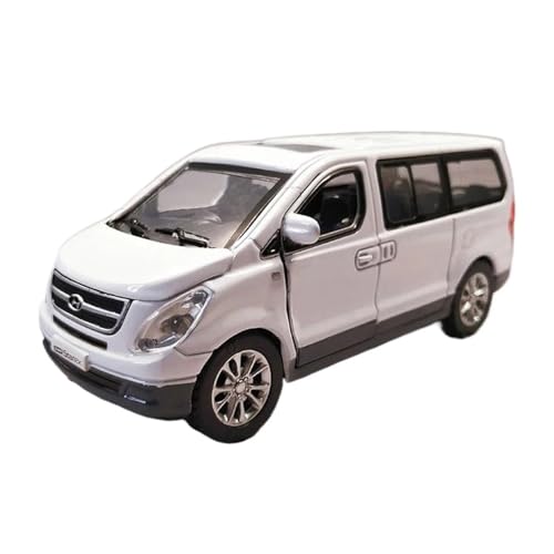 SCVWKAJA Massstabsgetreues Modell Auto 1:32 Für Hyundai Starex MPV Legierung Druckguss Auto Modell Simulation Miniatur Auto Sammlung Modell Die-cast Fahrzeug(White) von SCVWKAJA