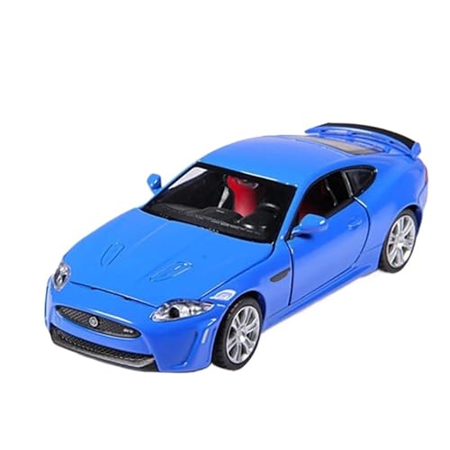 SCVWKAJA Massstabsgetreues Modell Auto 1:32 Für Jaguar XKR-S Luxus Legierung Auto Modell Ornamente Sammlung Statische Fahrzeug Metall Die-cast Fahrzeug(Blue) von SCVWKAJA