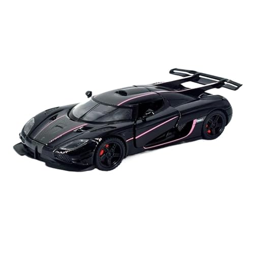 SCVWKAJA Massstabsgetreues Modell Auto 1:32 Für Koenigsegg One1 Simulation Legierung Auto Modell Metall Druckguss Ornamente Sammlung Die-cast Fahrzeug(Black) von SCVWKAJA