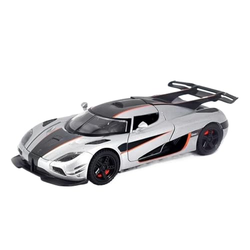 SCVWKAJA Massstabsgetreues Modell Auto 1:32 Für Koenigsegg One1 Simulation Legierung Auto Modell Metall Druckguss Ornamente Sammlung Die-cast Fahrzeug(Silver) von SCVWKAJA