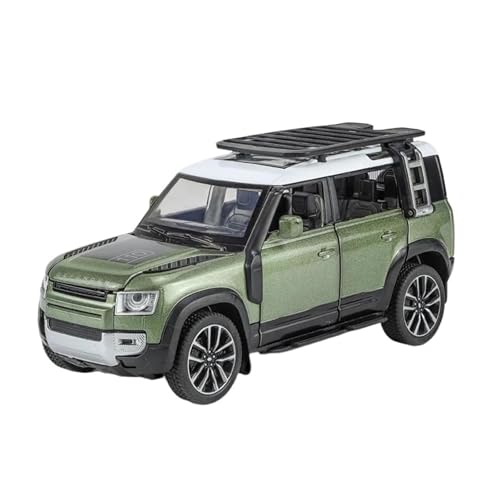 SCVWKAJA Massstabsgetreues Modell Auto 1:32 Für Land Rover Defender 110 Simulation Legierung Auto Modell Metall Druckguss Ornamente Sammlung Die-cast Fahrzeug(Green) von SCVWKAJA