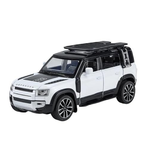 SCVWKAJA Massstabsgetreues Modell Auto 1:32 Für Land Rover Defender 110 Simulation Legierung Auto Modell Metall Druckguss Ornamente Sammlung Die-cast Fahrzeug(White) von SCVWKAJA