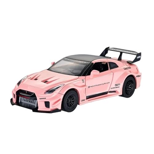 SCVWKAJA Massstabsgetreues Modell Auto 1:32 Für Nissan GTR-CSR2 Simulation Legierung Auto Modell Metall Druckguss Ornamente Sammlung Die-cast Fahrzeug(Red) von SCVWKAJA