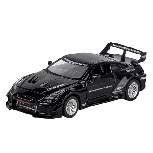 SCVWKAJA Massstabsgetreues Modell Auto 1:32 Für Nissan Skyline GTR CSR2 Luxus-Mini-Auto Legierung Metall Auto Modell Ornamente Mode-Accessoires Die-cast Fahrzeug(Black) von SCVWKAJA