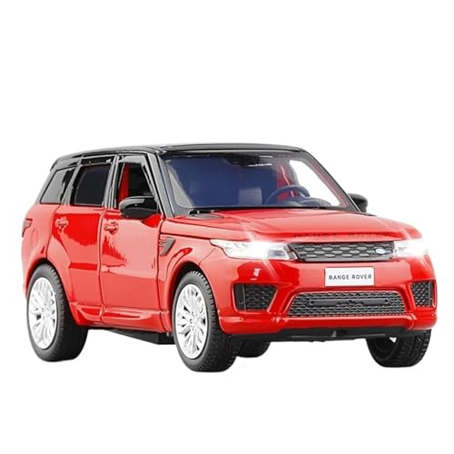SCVWKAJA Massstabsgetreues Modell Auto 1:32 Für Range Rover Sports SUV Legierung Automodell Klassisches Metallautomodell Ornamente Sammlung Handwerk Die-cast Fahrzeug(Red) von SCVWKAJA