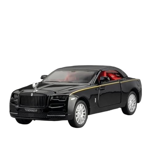 SCVWKAJA Massstabsgetreues Modell Auto 1:32 Für Rolls Royce Alloy Car Druckguss-Automodellsammlung Aus Hochsimuliertem Metall Die-cast Fahrzeug(Black) von SCVWKAJA