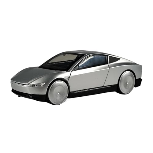 SCVWKAJA Massstabsgetreues Modell Auto 1:32 Für Tesla Cybercab Legierung Auto Modell Metall Fahrzeug Modell Simulation Sammlung Dekoration Die-cast Fahrzeug(Silver) von SCVWKAJA
