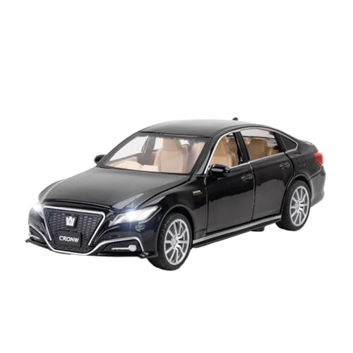 SCVWKAJA Massstabsgetreues Modell Auto 1:32 Für Toyota Crown Souvenir Luxus Auto Modell Legierung Metall Miniatur Büro Dekoration Die-cast Fahrzeug(Black) von SCVWKAJA