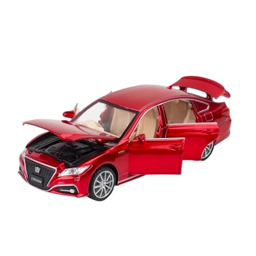 SCVWKAJA Massstabsgetreues Modell Auto 1:32 Für Toyota Crown Souvenir Luxus Auto Modell Legierung Metall Miniatur Büro Dekoration Die-cast Fahrzeug(Red) von SCVWKAJA