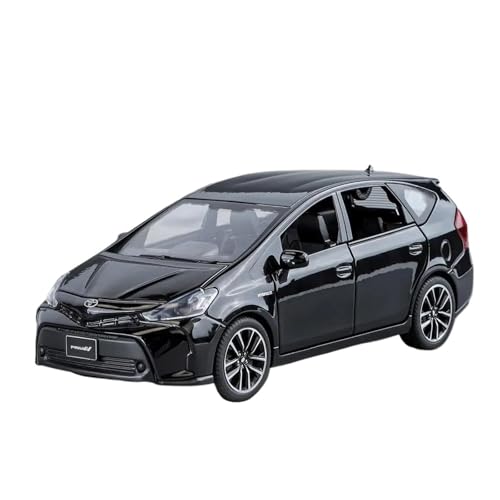 SCVWKAJA Massstabsgetreues Modell Auto 1:32 Für Toyota Prius Simulation Legierung Auto Modell Metall Druckguss Ornamente Sammlung Die-cast Fahrzeug(Black) von SCVWKAJA
