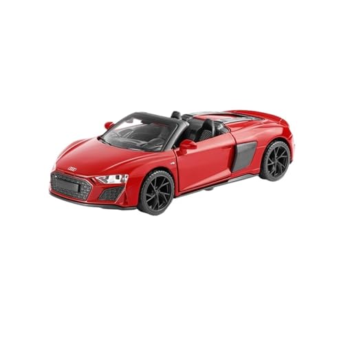 SCVWKAJA Massstabsgetreues Modell Auto 1:32 for Audi R8 Miniatur Klassische Legierung Auto Modell Metall Ornamente Hobby Sammlung Die-cast Fahrzeug(Red) von SCVWKAJA