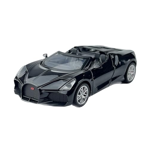 SCVWKAJA Massstabsgetreues Modell Auto 1:32 for Bugatti Mistral Modern Craft Luxus-Legierung Automodell Exquisite Modell Ornamente Dekoration Die-cast Fahrzeug(Black) von SCVWKAJA