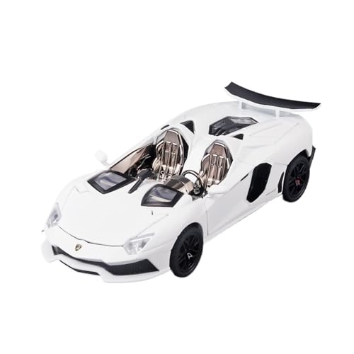 SCVWKAJA Massstabsgetreues Modell Auto 1:32 for Lamborghini Sammlerstück Miniatur Legierung Automodell Exquisite Dekorative Ornamente Die-cast Fahrzeug(White) von SCVWKAJA