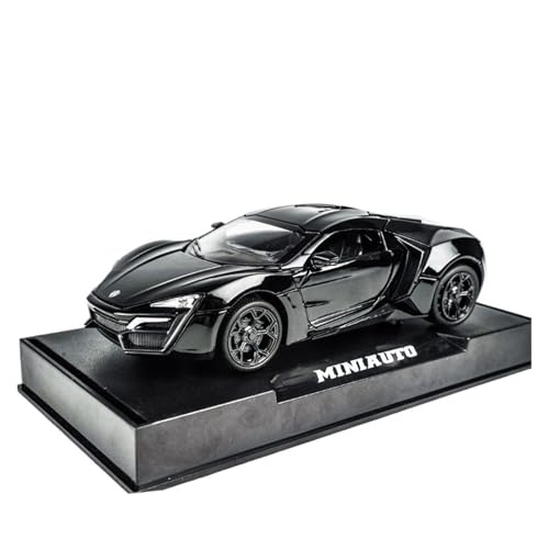 SCVWKAJA Massstabsgetreues Modell Auto 1:32 for Lekendi Exquisite Replik Statische Legierung Modellauto Sammlung Sportwagen Ornamente Die-cast Fahrzeug(Black) von SCVWKAJA