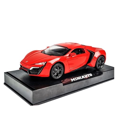 SCVWKAJA Massstabsgetreues Modell Auto 1:32 for Lekendi Exquisite Replik Statische Legierung Modellauto Sammlung Sportwagen Ornamente Die-cast Fahrzeug(Red) von SCVWKAJA