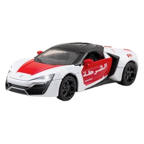SCVWKAJA Massstabsgetreues Modell Auto 1:32 for Lekendi Exquisite Replik Statische Legierung Modellauto Sammlung Sportwagen Ornamente Die-cast Fahrzeug(Red and White) von SCVWKAJA