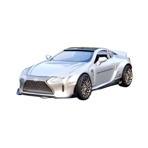 SCVWKAJA Massstabsgetreues Modell Auto 1:32 for Lexus LC500 Legierung Fertig Casting Modell Auto Miniatur Metall Haus Dekoration Die-cast Fahrzeug(Silver) von SCVWKAJA