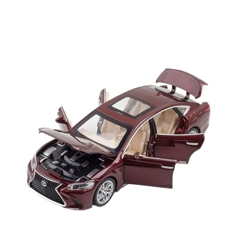 SCVWKAJA Massstabsgetreues Modell Auto 1:32 for Lexus LS500h Modernes Handwerk Luxus-Legierung Automodell Exquisite Modell Ornamente Dekoration Die-cast Fahrzeug(Red) von SCVWKAJA