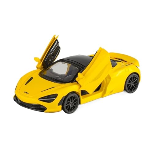 SCVWKAJA Massstabsgetreues Modell Auto 1:32 for McLaren 720s Legierung Fertig Casting Modell Auto Miniatur Metall Haus Dekoration Die-cast Fahrzeug(Yellow) von SCVWKAJA