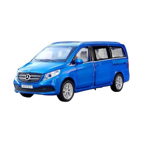 SCVWKAJA Massstabsgetreues Modell Auto 1:32 for Mercedes-Benz V260 MPV Zinklegierung Klassische Replika Automodell Maßstab Fertigmodell Ornamente Die-cast Fahrzeug(Blue) von SCVWKAJA