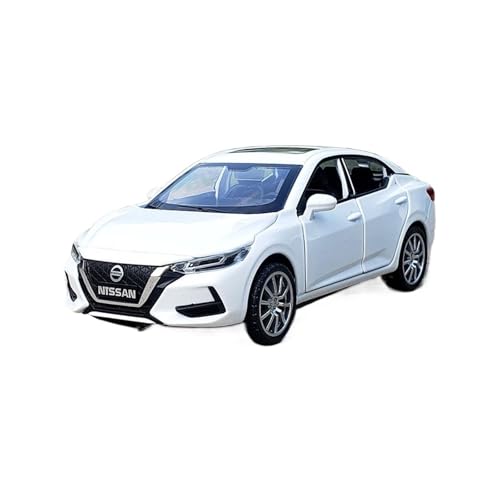 SCVWKAJA Massstabsgetreues Modell Auto 1:32 for Nissan Sylphy Zinklegierung Klassische Replik Automodell Maßstab Fertigmodell Ornamente Die-cast Fahrzeug(White) von SCVWKAJA