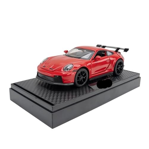 SCVWKAJA Massstabsgetreues Modell Auto 1:32 for Porsche 911 Miniatur Klassische Legierung Auto Modell Metall Ornamente Hobby Sammlung Die-cast Fahrzeug(Red) von SCVWKAJA