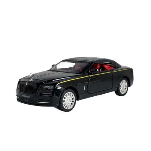 SCVWKAJA Massstabsgetreues Modell Auto 1:32 for Rolls-Royce Shadow, Exquisites Simuliertes Automodell Aus Legierung, Replika-Automodell Ornamentsammlung Die-cast Fahrzeug(Black) von SCVWKAJA