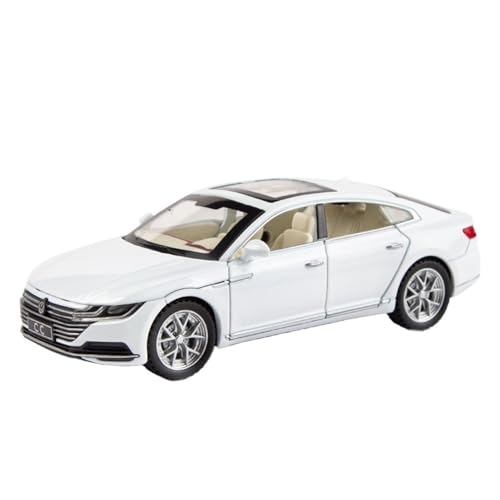 SCVWKAJA Massstabsgetreues Modell Auto 1:32 for Volkswagen CC Modern Craft Luxus-Legierung Automodell Exquisite Modell Ornamente Dekoration Die-cast Fahrzeug(White) von SCVWKAJA