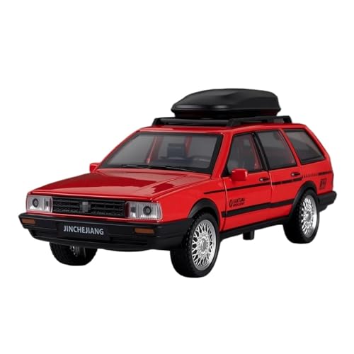 SCVWKAJA Massstabsgetreues Modell Auto 1:32 for Volkswagen Santana Statische Pull Back Legierung Auto Modell Metall Hause Dekoration Sammler Die-cast Fahrzeug(Red) von SCVWKAJA