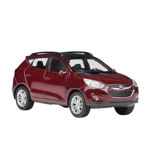 SCVWKAJA Massstabsgetreues Modell Auto 1:36 Für Hyundai SUV Exquisite Proportionale Druckguss-Simulationslegierung Automodellserie Die-cast Fahrzeug(Black) von SCVWKAJA