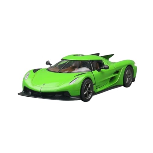 SCVWKAJA Massstabsgetreues Modell Auto 1:40 for Koenigsegg Jesko Legierung Fertig Casting Modell Auto Miniatur Metall Haus Dekoration Die-cast Fahrzeug(Green) von SCVWKAJA