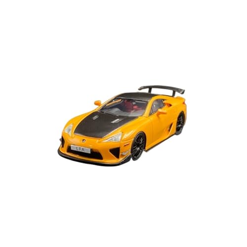 SCVWKAJA Massstabsgetreues Modell Auto 1:43 for Lexus LFA Klassisches Replika-Automodell Exquisite Statische Desktop-Ornamente Aus Legierung Die-cast Fahrzeug(Yellow) von SCVWKAJA