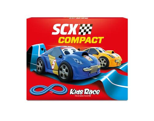 SCX - Compact Circuit - Komplette Rennstrecke - 2 Autos und 2 Controller 1:43 (Kids Race) von SCX