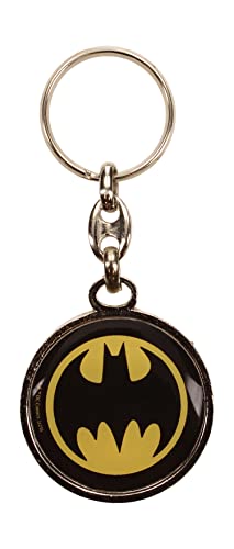 SD TOYS, Schlüsselanhänger, rund, Metall, Batman-Logo, Universum, DC von SD TOYS