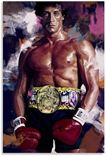 Holz Puzzle 1000 Teile Rocky Balboa Box-Hintergrundbild Puzzles für Erwachsene und Kinder anspruchsvoll 1000 Piece 29.5x19.6inch(75x50cm) Kein Rahmen von SDDLW1990