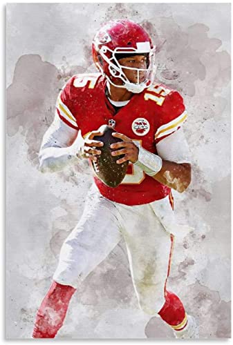 Holz Puzzle 500 Teile Patrick Mahomes Pappausschnitt-Poster Puzzles für Erwachsene und Kinder anspruchsvoll 500 Piece 20.4x15inch(52x38cm) Kein Rahmen von SDDLW1990