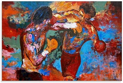 Holz Puzzle 500 Teile Rocky Balboa gegen Apollo Creed Poster Puzzles für Erwachsene und Kinder anspruchsvoll 500 Piece 20.4x15inch(52x38cm) Kein Rahmen von SDDLW1990