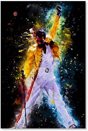 Holz Puzzle 1000 Teile Freddie Mercury Aquarell. Puzzles für Erwachsene und Kinder anspruchsvoll 1000 Piece 29.5x19.6inch(75x50cm) Kein Rahmen von SDDLW1990