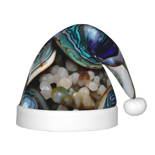 Abalone Perlmutt 1 Packung Weihnachtsmützen Plüsch Nikolausmütze für Jugendliche Weihnachten Kostüm Party und Urlaub Event von SDEGTHO