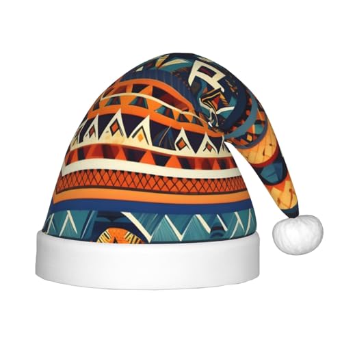 Afrikanische Nationalmuster, 1 Packung Weihnachtsmütze, Plüsch-Weihnachtsmannmütze für Teenager, Weihnachtskostüm, Party und Feiertagsveranstaltung Afrikanische Nationalmuster, 1 Packung Weihnachtsmütze, Plüsch-Weihnachtsmannmütze für Teenager, Weihnachtskostüm, Party und Feiertagsveranstaltung von SDEGTHO