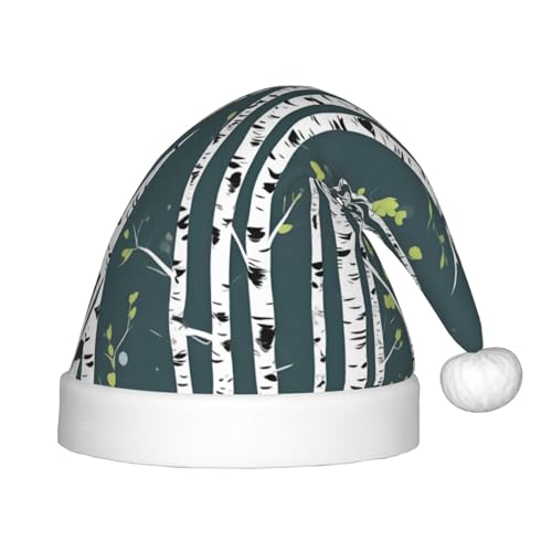 Beauty Birke Tree 1 Packung Weihnachtsmützen Plüsch Nikolausmütze für Jugendliche Weihnachten Kostüm Party und Urlaub Event von SDEGTHO