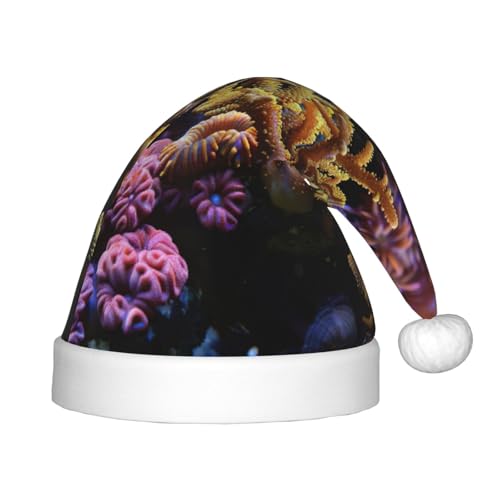Coral Reef 1 Packung Weihnachtsmützen Plüsch Nikolausmütze für Jugendliche Weihnachten Kostüm Party und Urlaub Event Coral Reef 1 Packung Weihnachtsmützen Plüsch Nikolausmütze für Jugendliche Weihnachten Kostüm Party und Urlaub Event von SDEGTHO