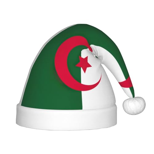 Flagge von Algerien, 1 Packung Weihnachtsmützen, Plüsch-Weihnachtsmannmütze für Teenager, Weihnachtskostüm, Party und Feiertagsveranstaltung Flagge von Algerien, 1 Packung Weihnachtsmützen, Plüsch-Weihnachtsmannmütze für Teenager, Weihnachtskostüm, Party und Feiertagsveranstaltung von SDEGTHO