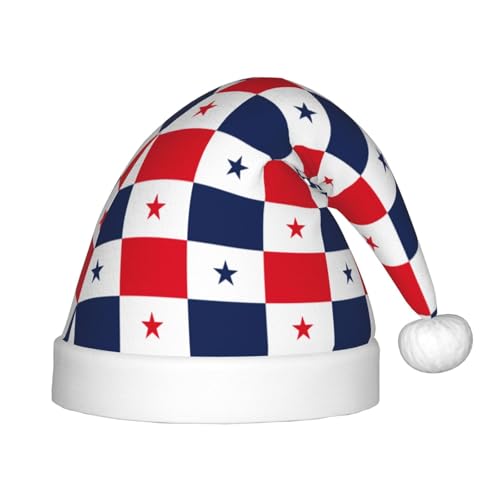 Flagge von Panama, 1 Packung Weihnachtsmützen, Plüsch-Nikolausmütze für Teenager, Weihnachtskostüm, Party und Feiertagsveranstaltung Flagge von Panama, 1 Packung Weihnachtsmützen, Plüsch-Nikolausmütze für Teenager, Weihnachtskostüm, Party und Feiertagsveranstaltung von SDEGTHO