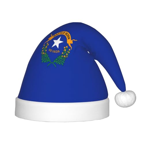 Nevada Staatsflagge, 1 Packung Weihnachtsmütze, Plüsch-Weihnachtsmannmütze für Teenager, Weihnachtskostüm, Party und Feiertagsveranstaltung Nevada Staatsflagge, 1 Packung Weihnachtsmütze, Plüsch-Weihnachtsmannmütze für Teenager, Weihnachtskostüm, Party und Feiertagsveranstaltung von SDEGTHO