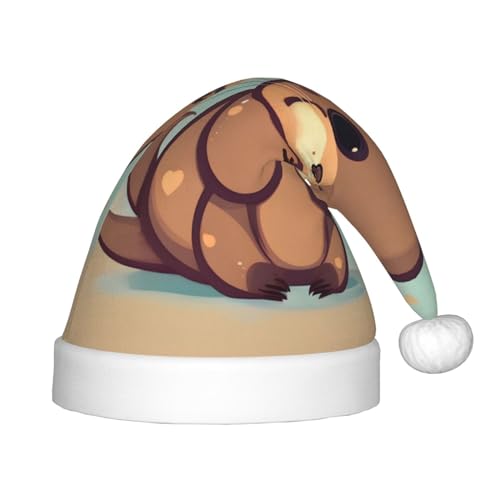 Niedlicher Otter 1 Packung Weihnachtsmützen Plüsch Weihnachtsmannmütze für Jugendliche Weihnachten Kostüm Party und Urlaub Event Niedlicher Otter 1 Packung Weihnachtsmützen Plüsch Weihnachtsmannmütze für Jugendliche Weihnachten Kostüm Party und Urlaub Event von SDEGTHO